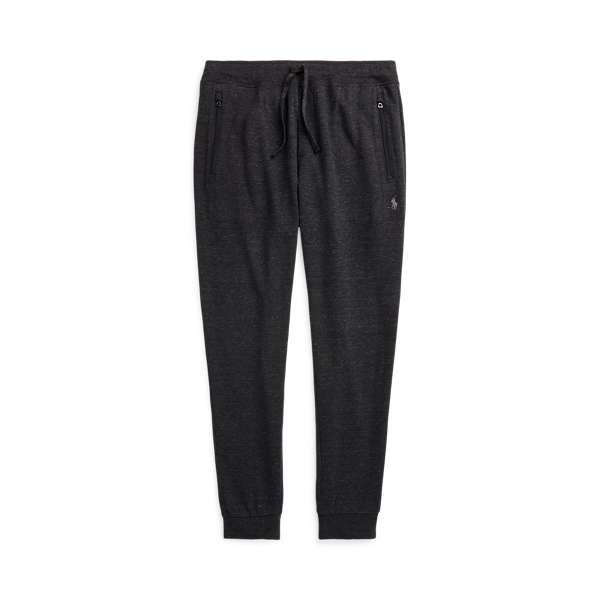 Black Marl Heather Luxury Jersey Jogger Pant Polo Ralph Lauren 2