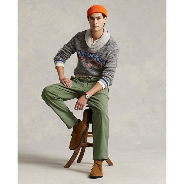 Cargo Green Relaxed Fit Polo Sport Canvas Trouser Polo Ralph Lauren 7