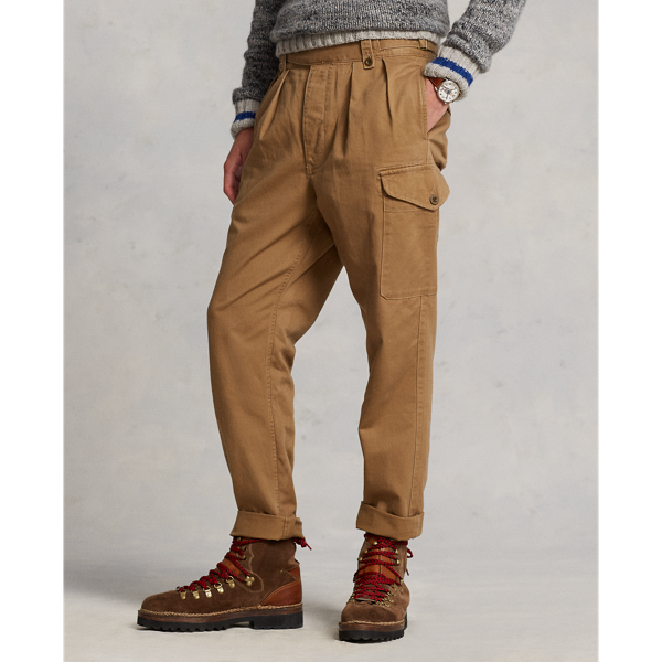 Pleated Baggy Fit Chino Cargo Trouser for Men | Ralph Lauren® SA