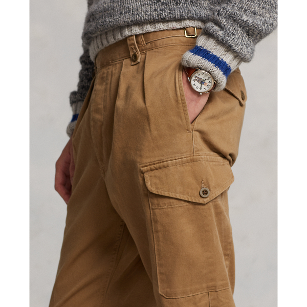 Pleated Baggy Fit Chino Cargo Trouser for Men | Ralph Lauren® SA