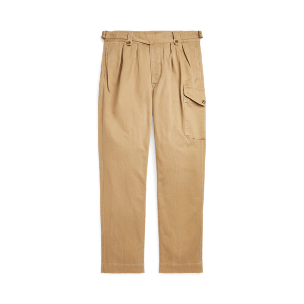 Pleated Baggy Fit Chino Cargo Trouser for Men Ralph Lauren OM
