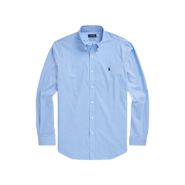 Classic Fit Gingham Stretch Poplin Shirt Polo Ralph Lauren 1