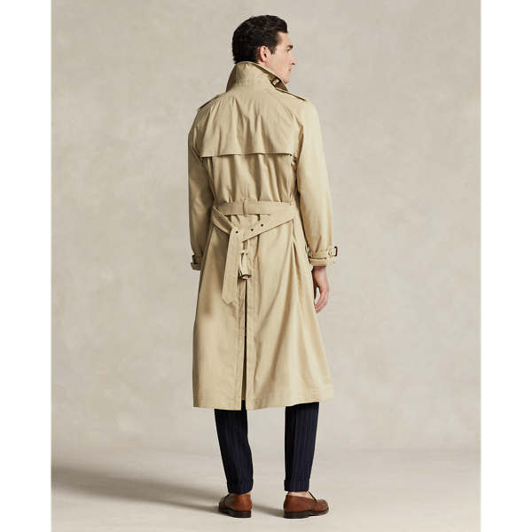 Lightweight Cotton Blend Trench Coat