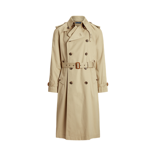 Lightweight Cotton Blend Trench Coat