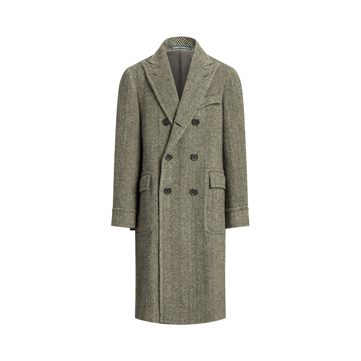 Wool Herringbone Polo Coat Wool Herringbone Polo Coat