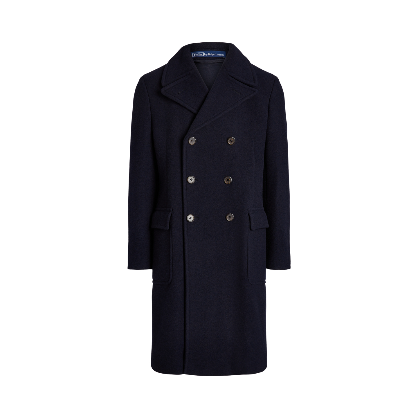 Polo Ralph Lauren Пальто Ralph Lauren Polo Soft Tailored Wool-Blend Topcoat, цвет: Тёмно-синий — фото 6