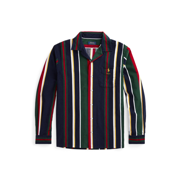Classic Fit Striped Corduroy Camp Shirt Polo Ralph Lauren 1