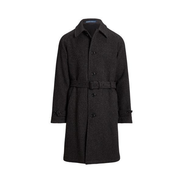 Wool Tweed Balmacaan Coat for Men | Ralph Lauren