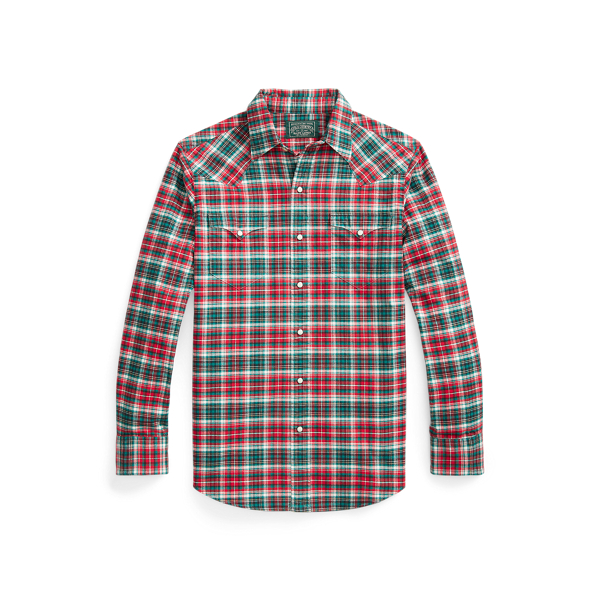 Geruit Western overhemd van zeemleer Polo Ralph Lauren in 1