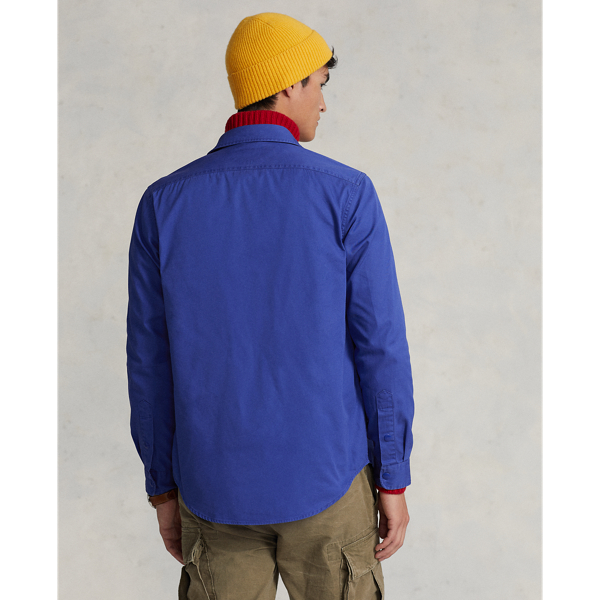 Classic fit Polo Sport utility overhemd Polo Ralph Lauren in Royal/geel 5