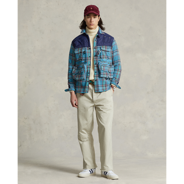 Blue Multi Twill Utility Overshirt Polo Ralph Lauren 4