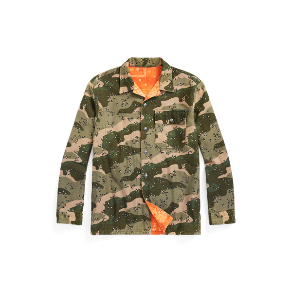 Giacca a camicia reversibile camouflage Polo Ralph Lauren in 1