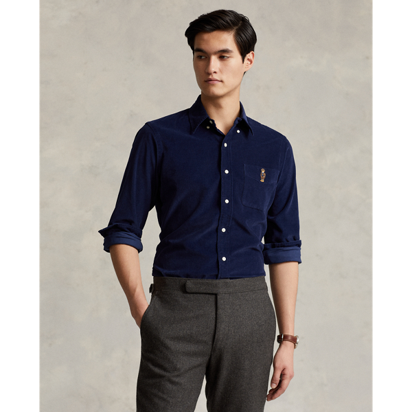 Classic Fit Polo Bear Corduroy Shirt