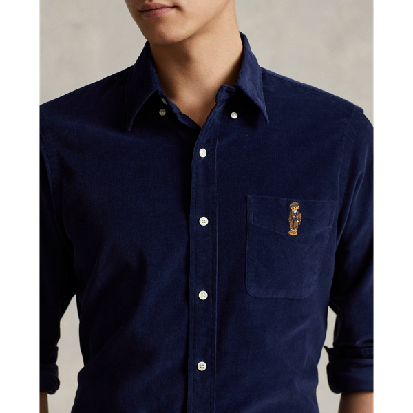 Classic Fit Polo Bear Corduroy Shirt