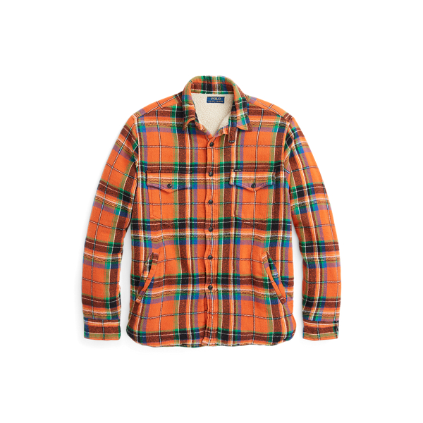 Surchemise flanelle &eacute;cossaise-molleton Polo Ralph Lauren en 1