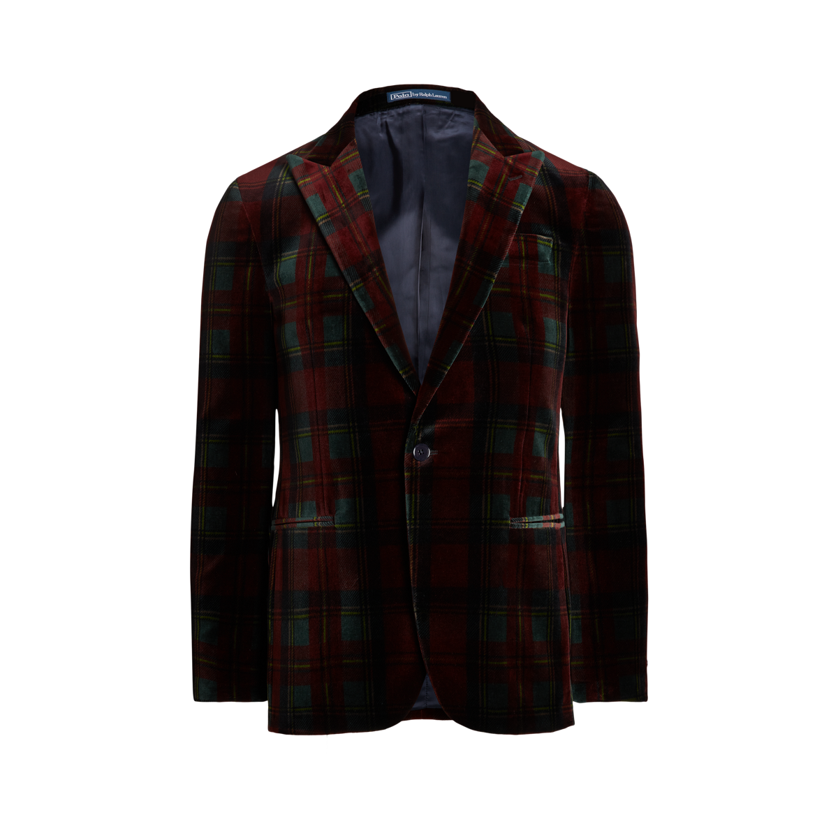 Polo Plaid Velvet Jacket
