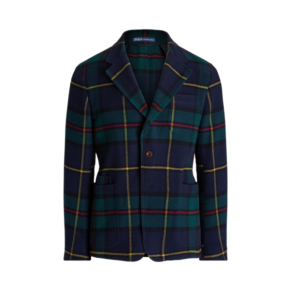 Plaid Wool-Blend Flannel Sport Coat Polo Ralph Lauren 1