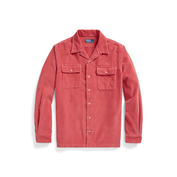 Classic Fit Corduroy Camp Shirt