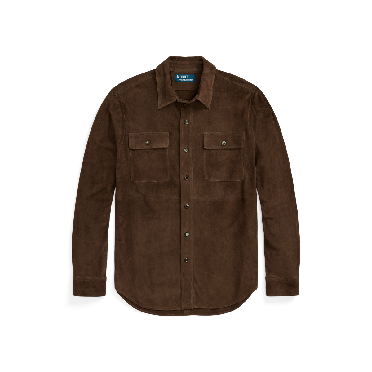 オールインワン・サロペット Polo Ralph Lauren Maxi Chemisier In Soft Brown Suede s7-AI282962049001_lifestyle?