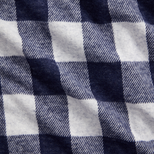 Refined Navy/Cream Plaid Knit Flannel Workshirt Polo Ralph Lauren 7
