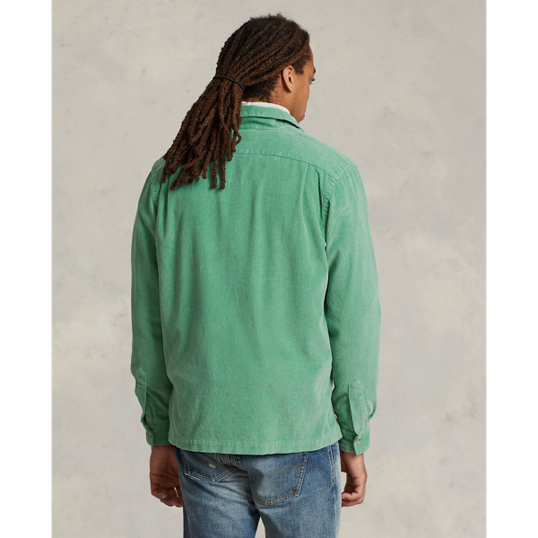 Haven Green Classic Fit Corduroy Camp Shirt Polo Ralph Lauren 5