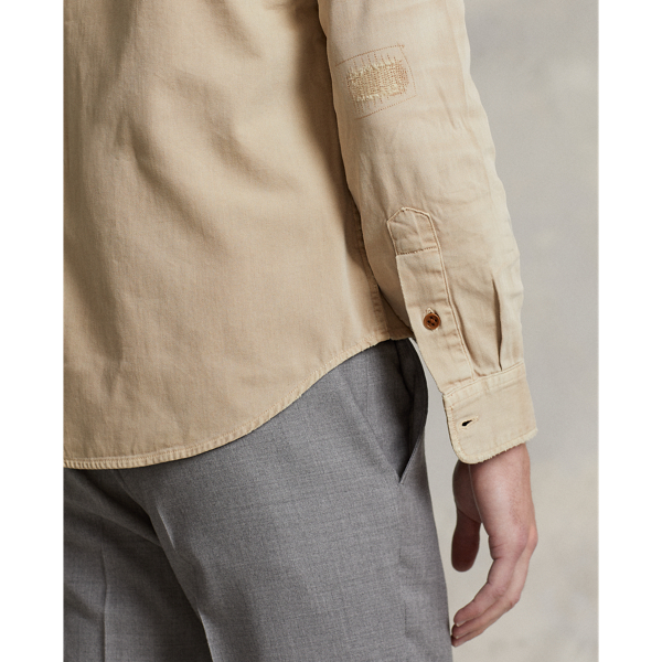 Chemise workwear classique en denim Polo Ralph Lauren en Kaki Lorain 8