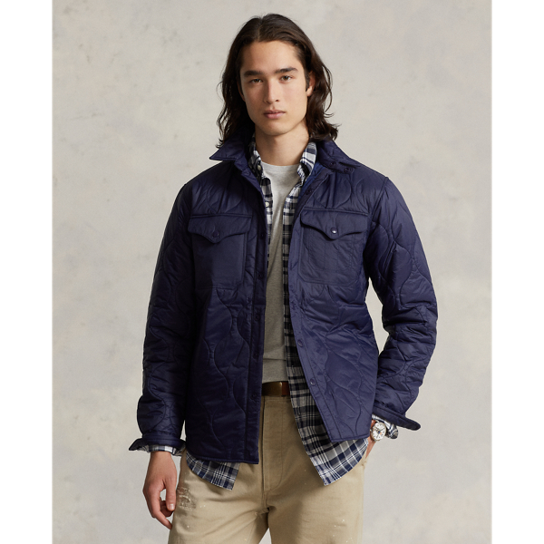 Quilted Shirt Jacket for Men Ralph Lauren OM