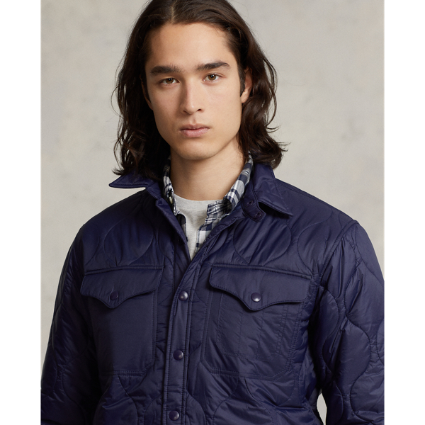 Newport Navy Quilted Shirt Jacket Polo Ralph Lauren 6