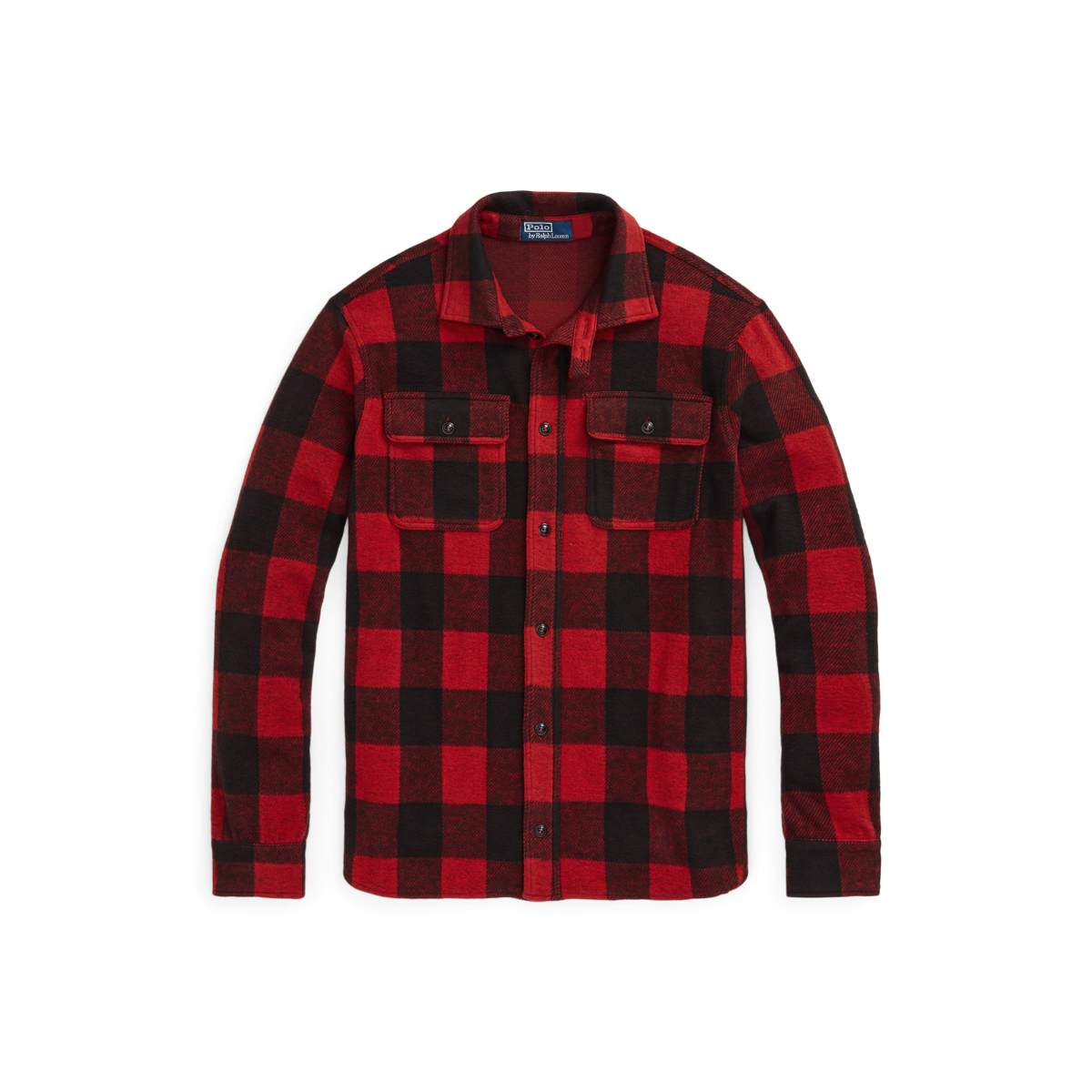 Men's Classic Fit Plaid Knit Flannel Workshirt | Ralph Lauren