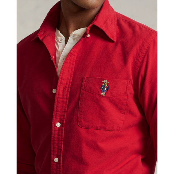 RL Red Classic Fit Polo Bear Oxford Shirt Polo Ralph Lauren 6