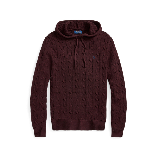 Maglia con cappuccio in cotone a trecce Polo Ralph Lauren in 1