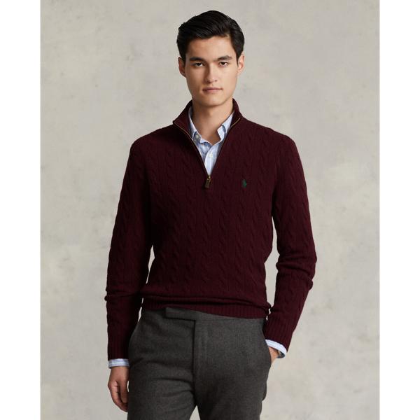 Cable-Knit Wool-Cashmere Sweater