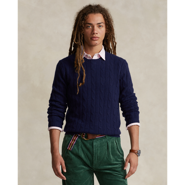 Men s Blue Sweaters Ralph Lauren