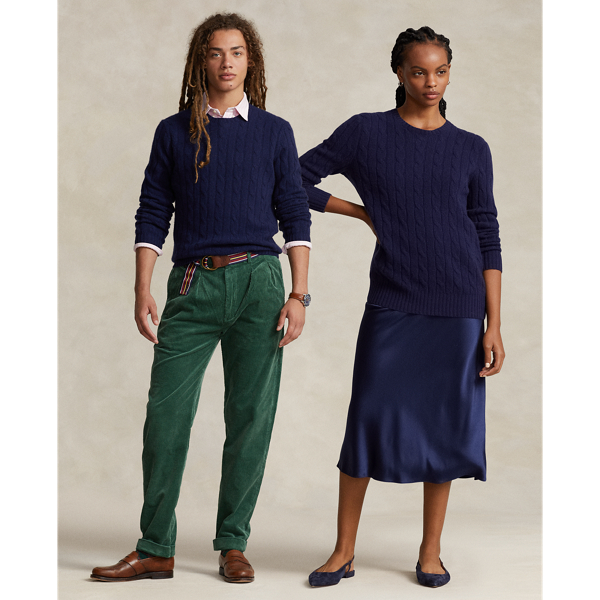 Ralph lauren cashmere cable knit hotsell