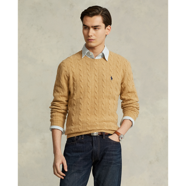 Cable-Knit Wool-Cashmere Sweater