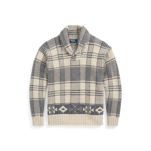 Plaid Fair Isle Wool Jumper Polo Ralph Lauren 1
