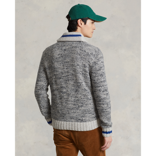 Camisola de malha Polo Sport com gola de lapela Polo Ralph Lauren em Grey Multi 5