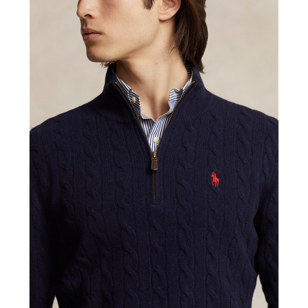 Cable Knit Wool Cashmere Jumper