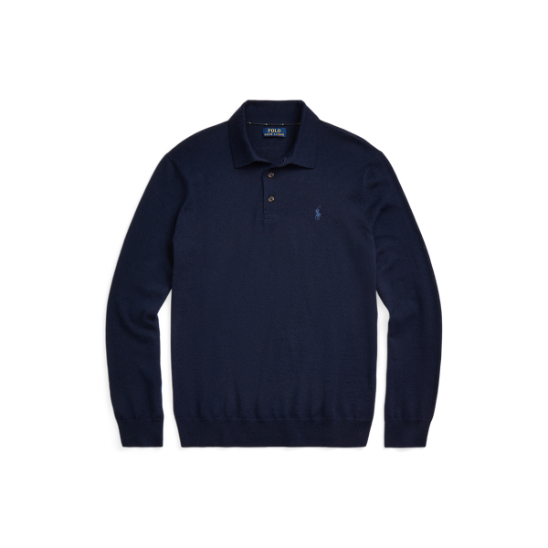 Washable Wool Polo-Collar Sweater Polo Ralph Lauren 1