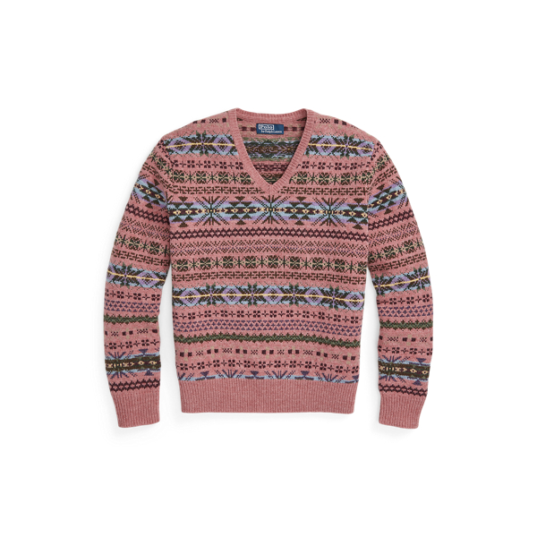 Ralph lauren fair isle sweater mens sales