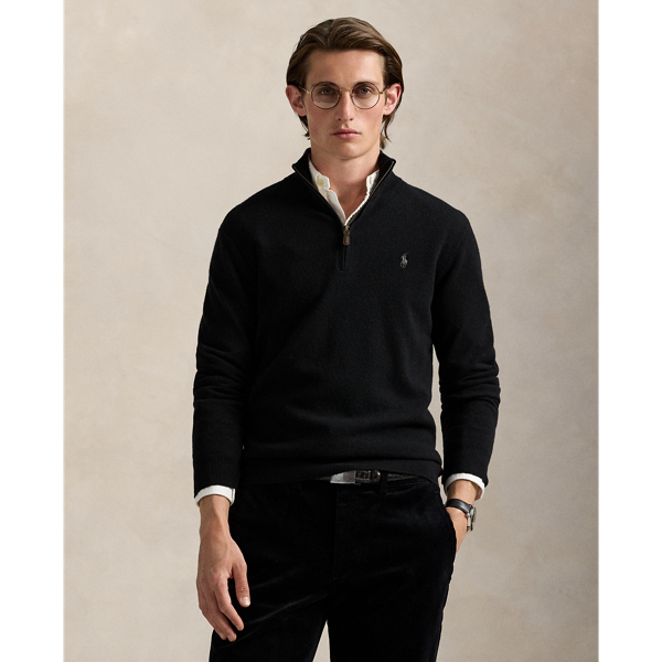 Wool Quarter-Zip Sweater