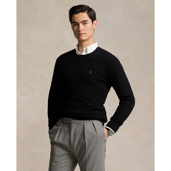 Cable-Knit Wool-Cashmere Sweater