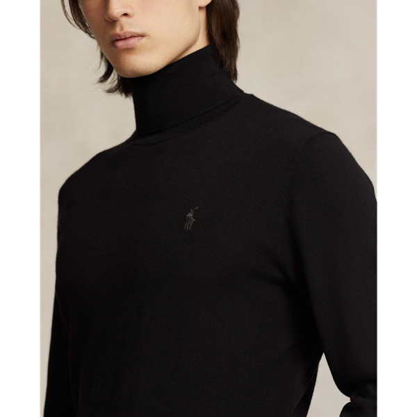 Polo Black Washable Wool Turtleneck Sweater Polo Ralph Lauren 6