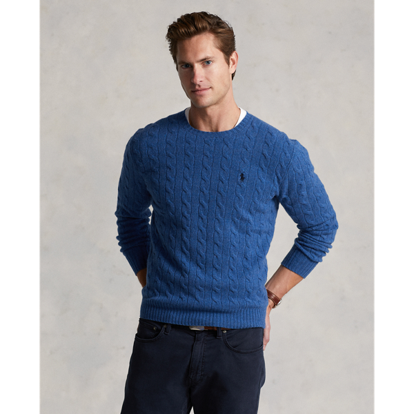 Cable-Knit Wool-Cashmere Sweater