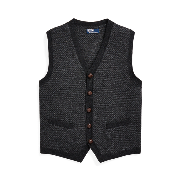 Pull d&eacute;bardeur motif point mouche laine Polo Ralph Lauren en 1