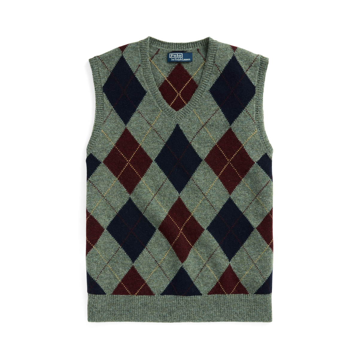 Argyle Wool Sweater Vest