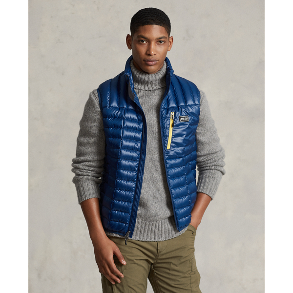 Raleigh Blue Water-Repellent Down Vest RLX for winter 1