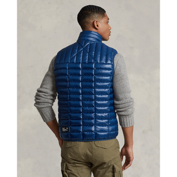 Raleigh Blue Water-Repellent Down Vest RLX for winter 5