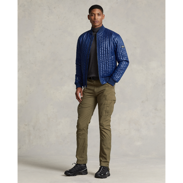 Raleigh Blue Water-Repellent Bomber Jacket RLX 4