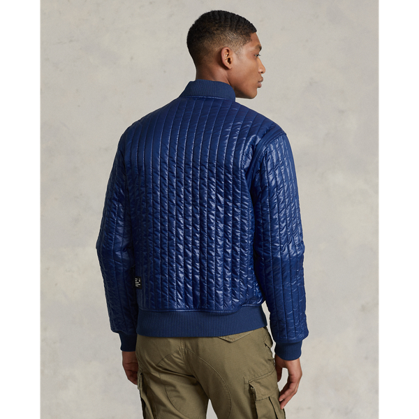Raleigh Blue Water-Repellent Bomber Jacket RLX 5